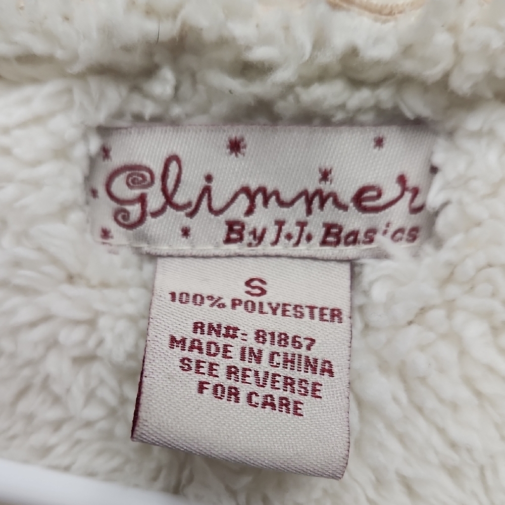 Cozy Cream Fleece Vest with Toggle Closures - Picture 2 of 3